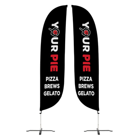 DOUBLE SIDED 11 FOOT FEATHER BANNER X STAND-NOT STOCKED