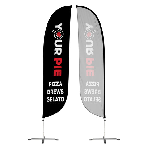 SINGLE SIDE 11 FOOT FEATHER BANNER X-STAND-NOT STOCKED