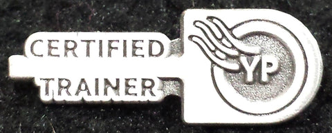 PIN IT TO WIN IT LAPEL PIN-"CERTIFIED TRAINER" - STOCKED