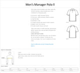 MEN'S MANAGER POLO 2-WITH FULL YOUR PIE LOGO-STOCKED