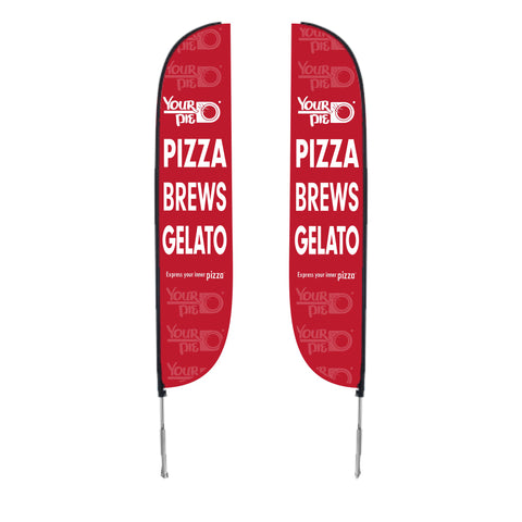 DOUBLE SIDED 12 FOOT FEATHER BANNER/SPIKE STAND-NOT STOCKED