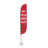 SINGLE SIDE 12 FOOT FEATHER BANNER X-STAND-NOT STOCKED