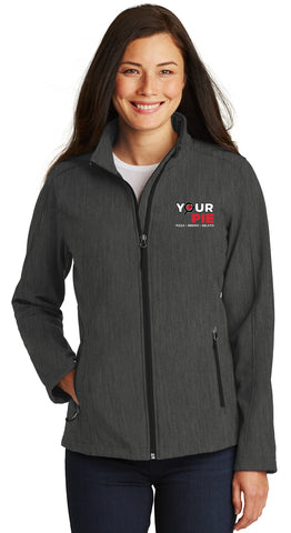 LADIES SOFT SHELL JACKET with new YOUR PIE LOGO